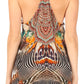 Sakkas Bette Women's Casual Boho Loose Printed Spaghetti Strap Top Tank Camisole