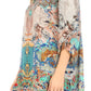 Sakkas Ella Women's Casual Short Sleeve Boxy Trendy Print Boho Blouse Top Tunic