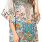 Sakkas Ella Women's Casual Short Sleeve Boxy Trendy Print Boho Blouse Top Tunic