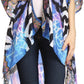 Sakkas Osiris Embellished Hi Low V-Neck Clasp Beach Cover-Up Kimono Kaftan Tunic