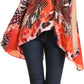 Sakkas Nasreen Sleeveless Printed V-Neck Tank Trapeze Caftan Adjustable Straps