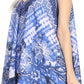 Sakkas Nasreen Sleeveless Printed V-Neck Tank Trapeze Caftan Adjustable Straps