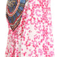 Sakkas Bosede Off Shoulder Bell Sleeve Casual Top Blouse w/Print and Rhimestones