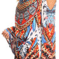 Sakkas Bosede Off Shoulder Bell Sleeve Casual Top Blouse w/Print and Rhimestones