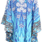 Sakkas Delu Flowy V Neck Blouse Top with Ruffled Trim and Rhinestones