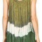 Sakkas Cecily Crinkle Floral Batik Tank with Sequins and Embroidery