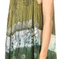 Sakkas Cecily Crinkle Floral Batik Tank with Sequins and Embroidery