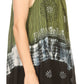 Sakkas Cecily Crinkle Floral Batik Tank with Sequins and Embroidery