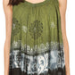 Sakkas Cecily Crinkle Floral Batik Tank with Sequins and Embroidery