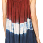 Sakkas Cecily Crinkle Floral Batik Tank with Sequins and Embroidery