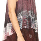 Sakkas Cecily Crinkle Floral Batik Tank with Sequins and Embroidery
