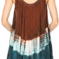 Sakkas Cecily Crinkle Floral Batik Tank with Sequins and Embroidery