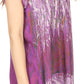 Sakkas Maritza Short Sleeve Batik Top with Crochet Embroidery and Sequins
