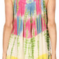 Camiseta sin mangas Batik Tie Dye Sakkas Melanie con lentejuelas y bordados