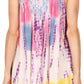 Camiseta sin mangas Batik Tie Dye Sakkas Melanie con lentejuelas y bordados