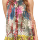 Camiseta sin mangas Batik Tie Dye Sakkas Melanie con lentejuelas y bordados