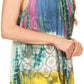 Camiseta sin mangas Batik Tie Dye Sakkas Melanie con lentejuelas y bordados