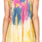 Camiseta sin mangas Batik Tie Dye Sakkas Melanie con lentejuelas y bordados