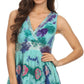 Sakkas Allena Sequin Embroidered Sleeveless Elegant V-Neck Blouse / Top