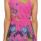 Sakkas Allena Sequin Embroidered Sleeveless Elegant V-Neck Blouse / Top