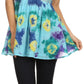 Sakkas Allena Sequin Embroidered Sleeveless Elegant V-Neck Blouse / Top