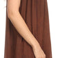 Sakkas Holli Tall Long Embroidered Sleeveless Blouse With Floral Design Accents