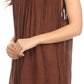 Sakkas Holli Tall Long Embroidered Sleeveless Blouse With Floral Design Accents