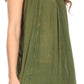 Sakkas Holli Tall Long Embroidered Sleeveless Blouse With Floral Design Accents