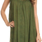 Sakkas Holli Tall Long Embroidered Sleeveless Blouse With Floral Design Accents