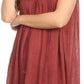 Sakkas Holli Tall Long Embroidered Sleeveless Blouse With Floral Design Accents