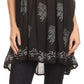 Sakkas Halia Sleeveless Floral Printed Blouse Top With Drop Neck And Draped Fit