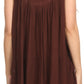 Sakkas Halia Sleeveless Floral Printed Blouse Top With Drop Neck And Draped Fit