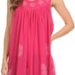 Sakkas Halia Sleeveless Floral Printed Blouse Top With Drop Neck And Draped Fit