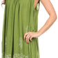 Sakkas Halia Sleeveless Floral Printed Blouse Top With Drop Neck And Draped Fit