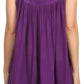 Sakkas Halia Sleeveless Floral Printed Blouse Top With Drop Neck And Draped Fit