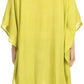 Sakkas  Ballary Embroidered Square Poncho Top Open Sleeves Cover Up With Fringe