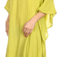 Sakkas  Ballary Embroidered Square Poncho Top Open Sleeves Cover Up With Fringe