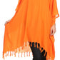 Sakkas  Ballary Embroidered Square Poncho Top Open Sleeves Cover Up With Fringe