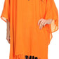 Sakkas  Ballary Embroidered Square Poncho Top Open Sleeves Cover Up With Fringe