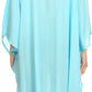 Sakkas  Ballary Embroidered Square Poncho Top Open Sleeves Cover Up With Fringe