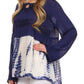 Sakkas Carla Tie Dye Embroidered Tunic Top / Blouse