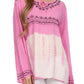Sakkas Carla Tie Dye Embroidered Tunic Top / Blouse