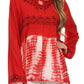 Sakkas Carla Tie Dye Embroidered Tunic Top / Blouse