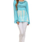 Sakkas Carla Tie Dye Embroidered Tunic Top / Blouse