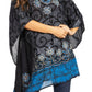 Sakkas Adalwin Desert Sun Lightweight Circle Ponch Tunic Top Blouse W / Embroidery