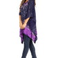 Sakkas Adalwin Desert Sun Lightweight Circle Ponch Tunic Top Blouse W / Embroidery