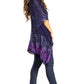 Sakkas Adalwin Desert Sun Lightweight Circle Ponch Tunic Top Blouse W / Embroidery