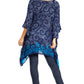 Sakkas Adalwin Desert Sun Lightweight Circle Ponch Tunic Top Blouse W / Embroidery