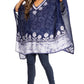 Sakkas Adalwin Desert Sun Lightweight Circle Ponch Tunic Top Blouse W / Embroidery