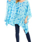 Sakkas Adalwin Desert Sun Lightweight Circle Ponch Tunic Top Blouse W / Embroidery
